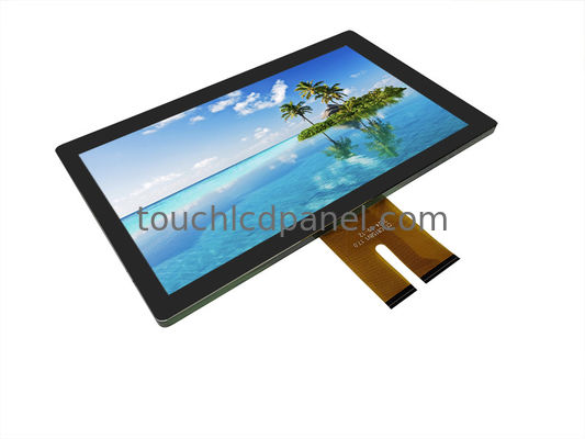 Buy 15.6-inch 10mm Anti-Explosive Glass Touch Overlay With Projected Capacitive Touch Technology Bonded On LCD Panel online manufacture