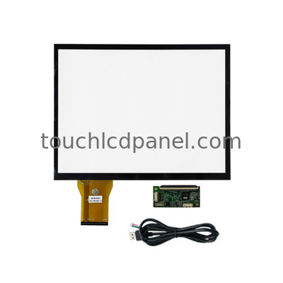 Projected Capacitive Touch PCAP Panel Glass 12.1'' With Anti Glare Treatment For Handwriting