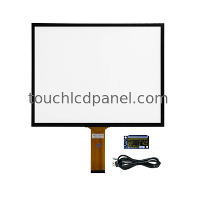 15-inch 6mm Anti-vandal Cover Glass Capacitive Touch Panel for 1024x768  Resolution LCD Panel