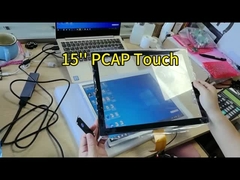 15 Inch Glass On Glass Multi Touch Capacitive Touch Panel With ILITEK Touch Controller