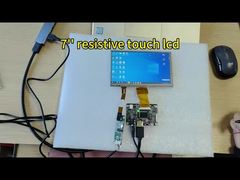 7-inch 1024x600 LCD Panel with 4-pin 2.54 Housing Resistive Touch Panel for Industrial Control Panel